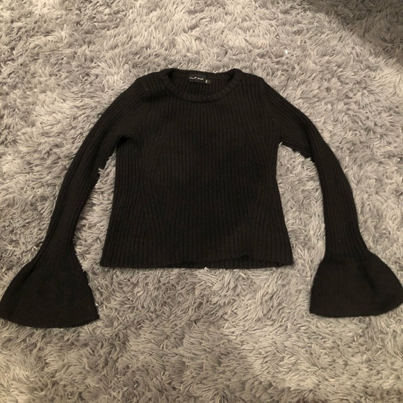 Mustard Seed Bell-Sleeve Sweater (S)